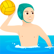 🤽🏻‍♂️ Emoji Wasserballspieler: helle Hautfarbe JoyPixels 7.0.