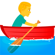 Hombre Remando En Un Bote JoyPixels 7.0.