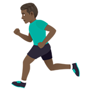 Emoji 🏃🏿‍♂️ Uomo Che Corre: Carnagione Scura su JoyPixels 7.0.