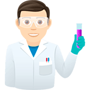 👨🏻‍🔬 Emoji Cientista Homem: Pele Clara na JoyPixels 7.0.