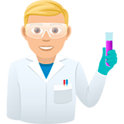 👨🏼‍🔬 Emoji Científico: Tono De Piel Claro Medio en JoyPixels 7.0.