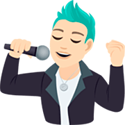 👨🏻‍🎤 Emoji Cantor: Pele Clara na JoyPixels 7.0.
