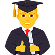 👨‍🎓 Emoji Estudiante Hombre en JoyPixels 7.0.