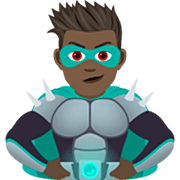 🦹🏿‍♂️ Emoji Homem Supervilão: Pele Escura na JoyPixels 7.0.