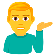 💁‍♂️ Emoji Empleado De Mostrador De Información en JoyPixels 7.0.