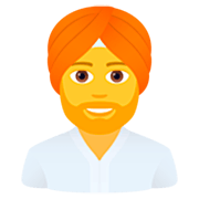 Emoji 👳‍♂️ Uomo Con Turbante su JoyPixels 7.0.