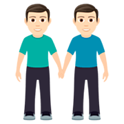 👬🏻 Emoji händchenhaltende Männer: helle Hautfarbe JoyPixels 7.0.