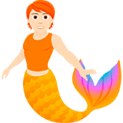 Émoji 🧜🏻 Créature Aquatique : Peau Claire sur JoyPixels 7.0.