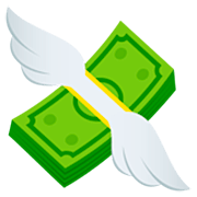 💸 Emoji Geldschein mit Flügeln JoyPixels 7.0.