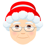 🤶🏻 Emoji Weihnachtsfrau: helle Hautfarbe JoyPixels 7.0.