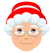 🤶🏼 Emoji Mamá Noel: Tono De Piel Claro Medio en JoyPixels 7.0.
