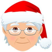 🧑🏼‍🎄 Emoji Mx Claus: Tono De Piel Claro Medio en JoyPixels 7.0.