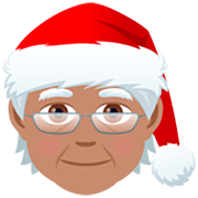 🧑🏽‍🎄 Emoji Mx Claus: Tono De Piel Medio en JoyPixels 7.0.
