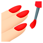 Emoji 💅🏻 Smalto Per Unghie: Carnagione Chiara su JoyPixels 7.0.