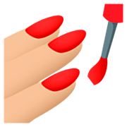 Emoji 💅🏼 Smalto Per Unghie: Carnagione Abbastanza Chiara su JoyPixels 7.0.