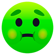 🤢 Emoji Rosto Nauseado na JoyPixels 7.0.