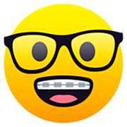 Emoji 🤓 Faccina Nerd su JoyPixels 7.0.