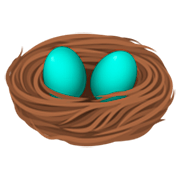 Emoji 🪺 Nido Con Le Uova su JoyPixels 7.0.