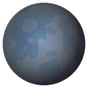Emoji 🌑 Luna Nuova su JoyPixels 7.0.