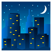 🌃 Emoji Noite Estrelada na JoyPixels 7.0.