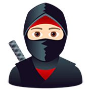 Ninja: helle Hautfarbe JoyPixels 7.0.