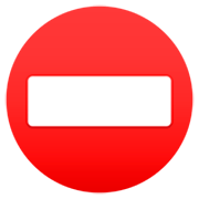 ⛔ Emoji Dirección Prohibida en JoyPixels 7.0.