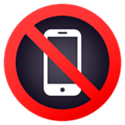 Emoji 📵 Simbolo Che Vieta L’utilizzo Dei Telefoni Cellulari su JoyPixels 7.0.