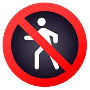 🚷 Emoji Prohibido El Paso De Peatones en JoyPixels 7.0.