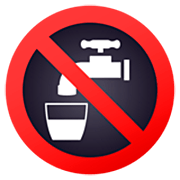 🚱 Emoji água Não Potável na JoyPixels 7.0.