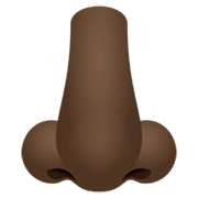 👃🏿 Emoji Nariz: Pele Escura na JoyPixels 7.0.
