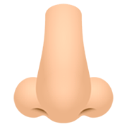 Emoji 👃🏻 Naso: Carnagione Chiara su JoyPixels 7.0.