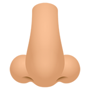 👃🏼 Emoji Nariz: Pele Morena Clara na JoyPixels 7.0.