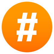 #️ Emoji Sinal de treliça na JoyPixels 7.0.