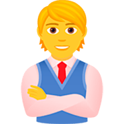 Emoji 🧑‍💼 Persona Che Fa Un Lavoro D’ufficio su JoyPixels 7.0.
