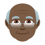 👴🏿 Emoji Homem Idoso: Pele Escura na JoyPixels 7.0.