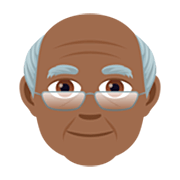 Emoji 👴🏾 Uomo Anziano: Carnagione Abbastanza Scura su JoyPixels 7.0.