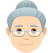 👵🏻 Emoji ältere Frau: helle Hautfarbe JoyPixels 7.0.