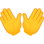 Emoji 👐 Mani Aperte su JoyPixels 7.0.