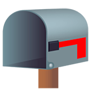 Émoji 📭 Boîte Aux Lettres Ouverte Drapeau Baissé sur JoyPixels 7.0.