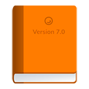 orangefarbenes Buch JoyPixels 7.0.