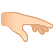 🫳🏻 Emoji Palma Da Mão Para Baixo: Pele Clara na JoyPixels 7.0.