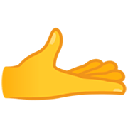 🫴 Emoji Palma Para Cima Mão na JoyPixels 7.0.