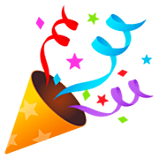 Emoji 🎉 Spara Coriandoli su JoyPixels 7.0.