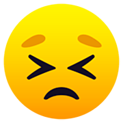 😣 Emoji Cara Desesperada en JoyPixels 7.0.