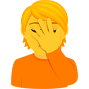 Emoji 🤦 Persona Esasperata su JoyPixels 7.0.