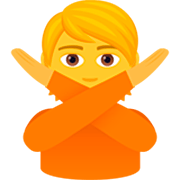Emoji 🙅 Persona Che Fa Segno Di No su JoyPixels 7.0.