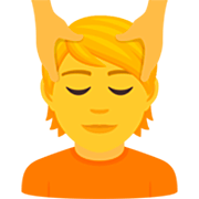 💆 Emoji Person, die eine Kopfmassage bekommt JoyPixels 7.0.