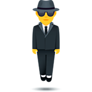 schwebender Mann im Anzug JoyPixels 7.0.