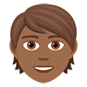 🧑🏾 Emoji Erwachsener: mitteldunkle Hautfarbe JoyPixels 7.0.