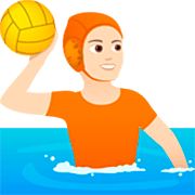 🤽🏻 Emoji Pessoa Jogando Polo Aquático: Pele Clara na JoyPixels 7.0.